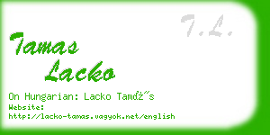 tamas lacko business card